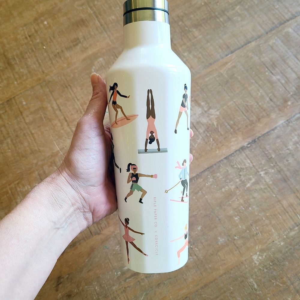 Corkcicle x Rifle Paper Co 16oz White Water Tumbler/Bottle Female Sports White
